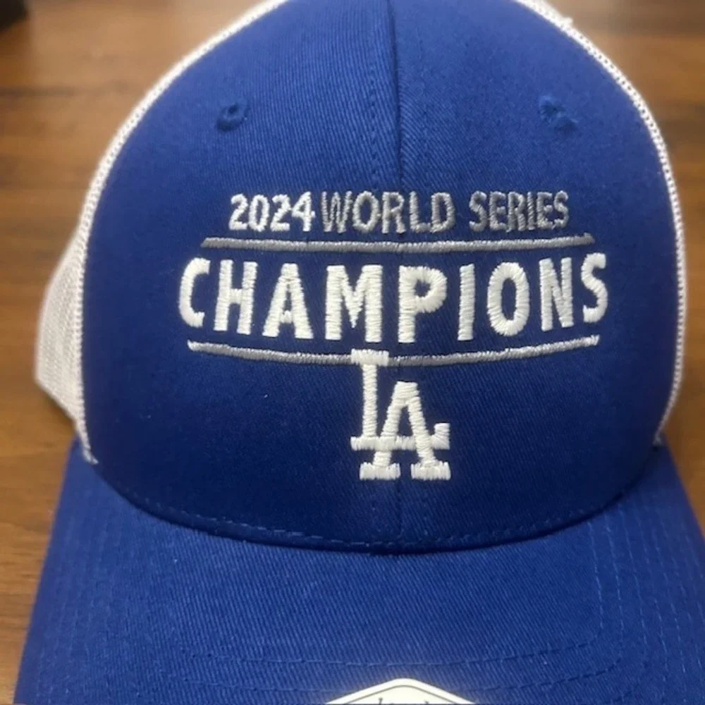 2024 LA Dodgers World Series Champions Cap Trucker Hat One Size Snapback MLB NEW